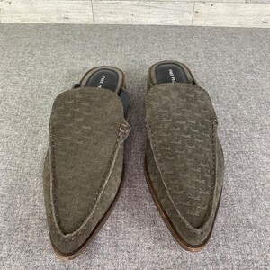 FREE PEOPLE Dragonfly Embossed Leather Loafers Brown Slip On Size 8.5 image 3
