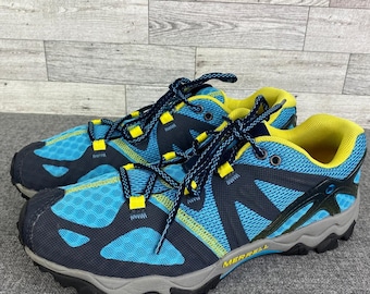 MERRELL BLUE GRASSBOW Air Low Trail Hiking Running Shoes Womens 8.5 New