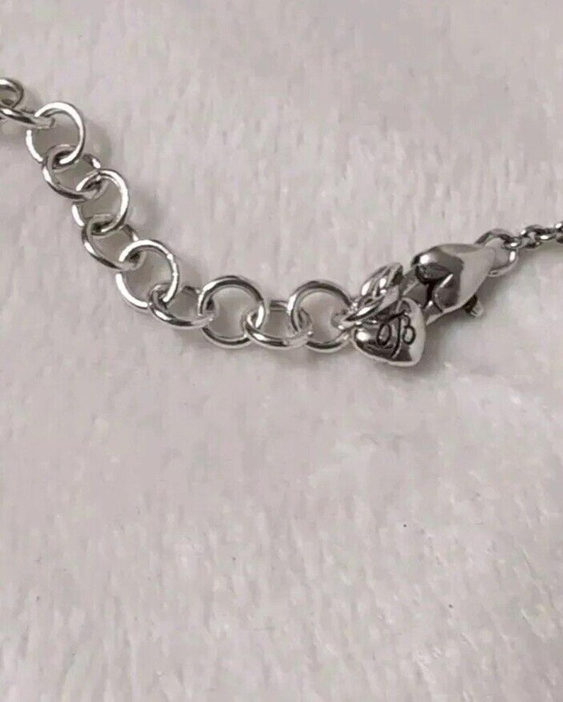 Brighton Necklace Small Pendant W/ Tiny Heart Red Enamel 16" Chain 2" Extender image 8