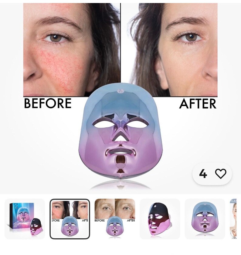 Secret COLLAGEN LED Mask Luxury Cordless Glow Rejuvenating Flawless ...