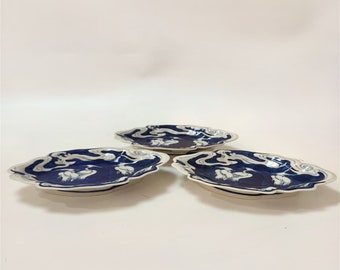 Ensemble d'assiettes artistiques en céramique Collection innovante de plats en poterie Assiettes de service créatives fabriquées à la main