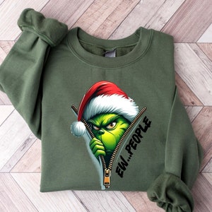 Ew People Shirt, Grinch Shirts, Grinchmas Tshirt, Christmas Grinch Shirt, Christmas Funny Grinch, Best Chrismas Gift Idea, Family Xmas Movie