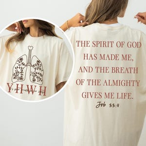 YHWH Lungs Floral Shirts, It's Your Breath in Our Lungs Shirt, YHWH Lungs Christian Shirt, Faith Apparel Shirt, Christian Shirts, Faith Tee