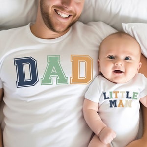 Fathers Day Gifts for Dad, Gift from Son, Father and Son Matching Shirts, New Dad Tee Shirt, Fathers Day Gift Dads Little Man Tshirt