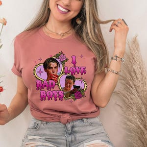 I love Bad Boys Scream Shirt, Billy Loomis, Stu Macher, Favorite Scary Movie Shirts, Love Bad Boys Clipart, Halloween Retro 90s T-Shirts zdjęcie 6