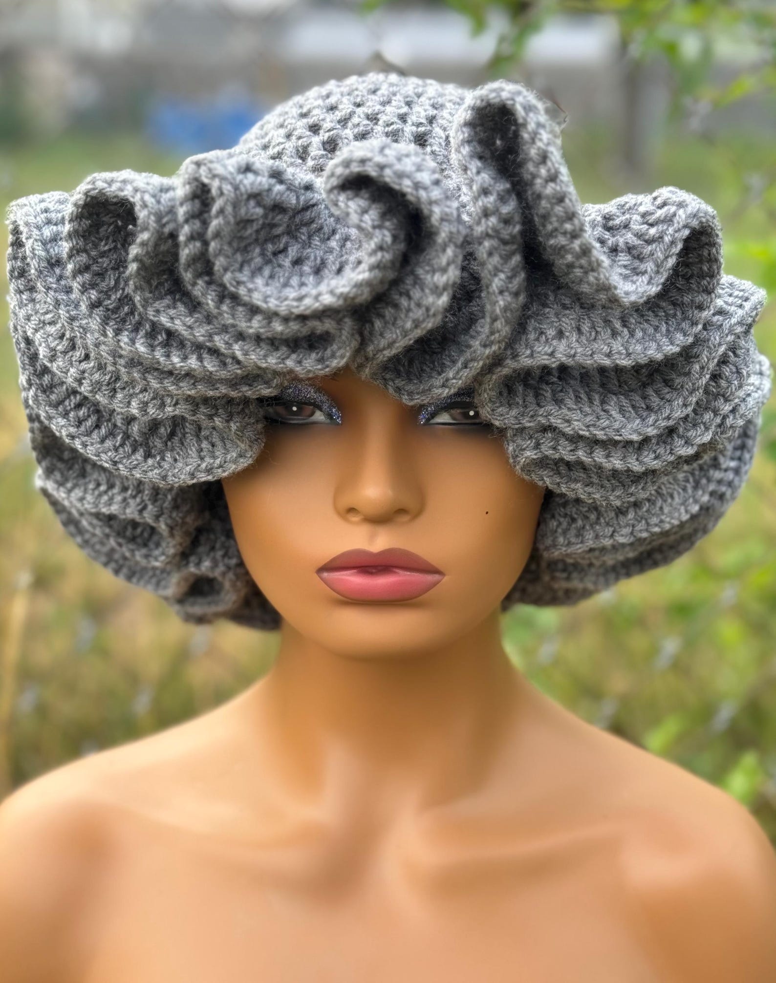 Crochet Ruffle Hat - Etsy
