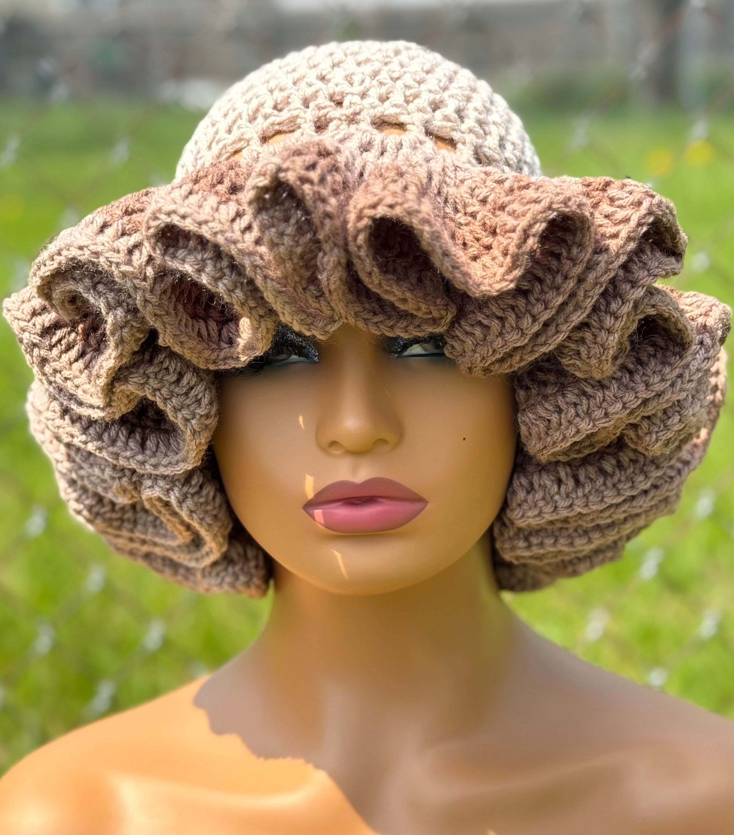 Crochet Ruffle Hat - Etsy