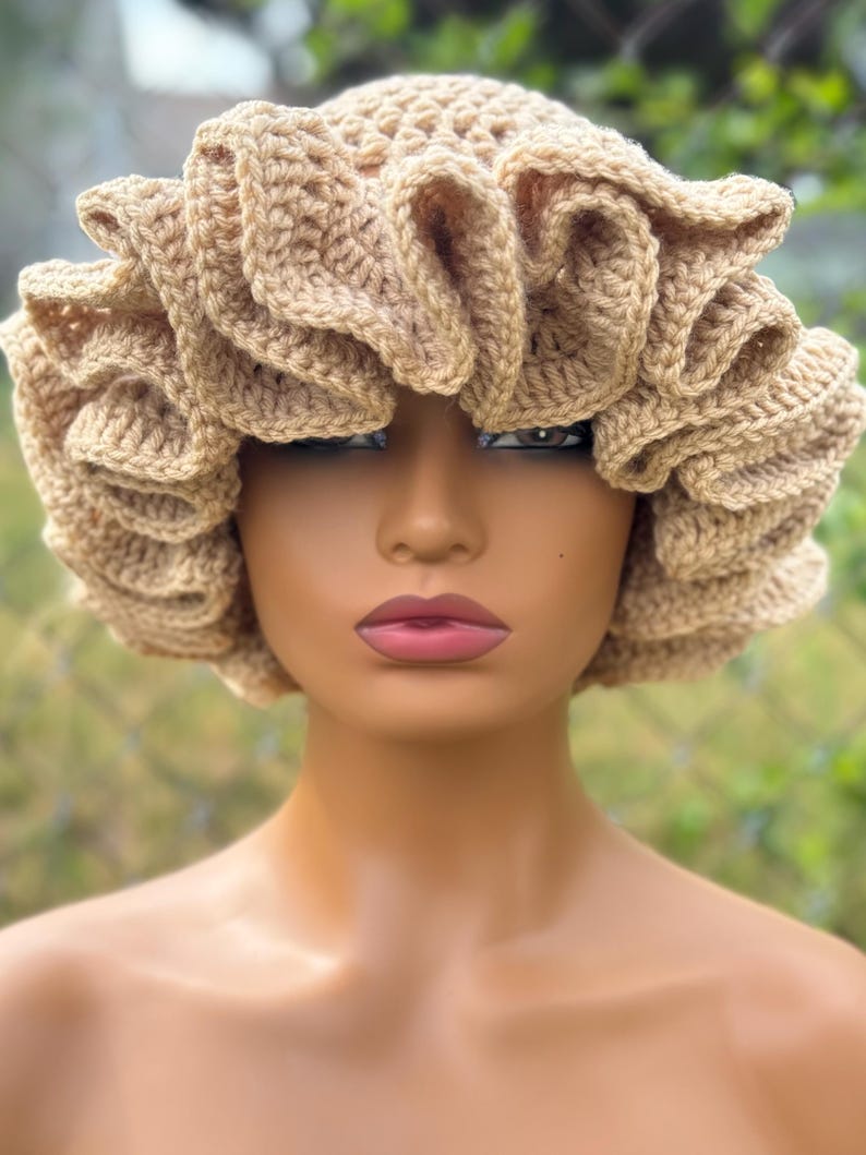 Crochet Ruffle Hat - Etsy