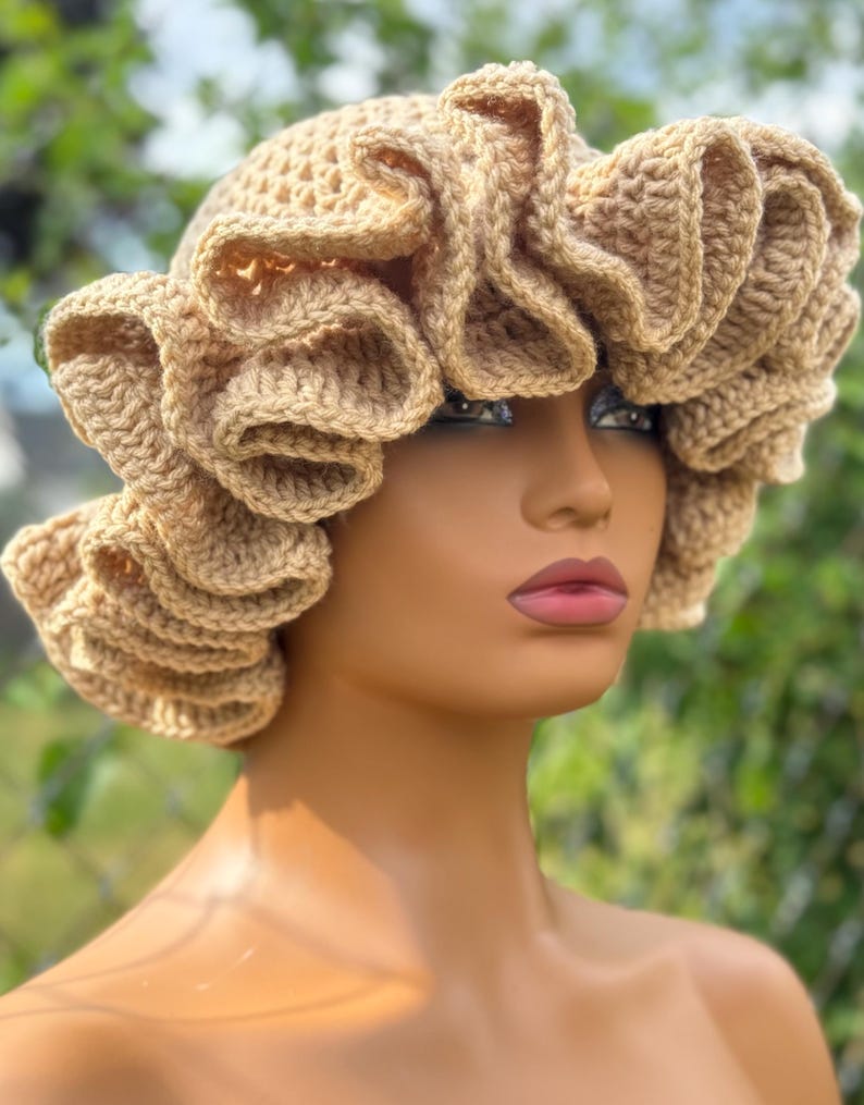 Crochet Different Ruffle Hat Crochet Ruffle Hat - Etsy