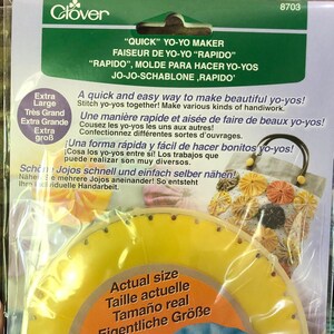 Clover Extra Large Quick Yo Yo Maker...,Extra Large...2 3/8&quot;...60 mm ..Make Your Yo yos