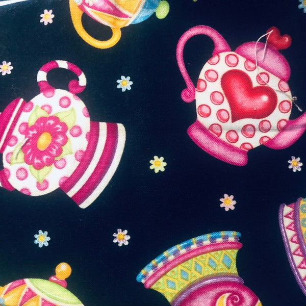 Teapot Fabric Etsy