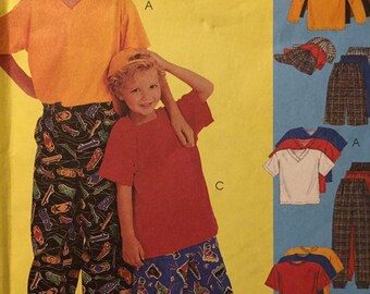 Children's and Boys' Shirt, T-Shirt, Pants or Shorts, and Hat  Sewing Pattern McCall's 9206 Size 4-6  Uncut Complete