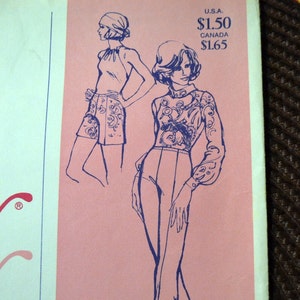 Misses' Slacks and Shorts Sewing Pattern Stretch & Sew 700 Slacks and Shorts Hip 30-46 inches Complete UNCUT image 2
