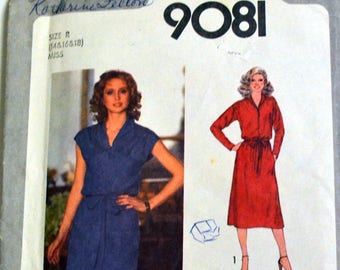 Pullover Dress Sewing Pattern Simplicity 9081 Misses' Bust 36-40 inches UNCUT....Vintage ....1979 Fashion