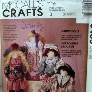 Doll Sewing Pattern McCall's 6499 23 Inch Doll Uncut Complete Original Factory Folds image 1