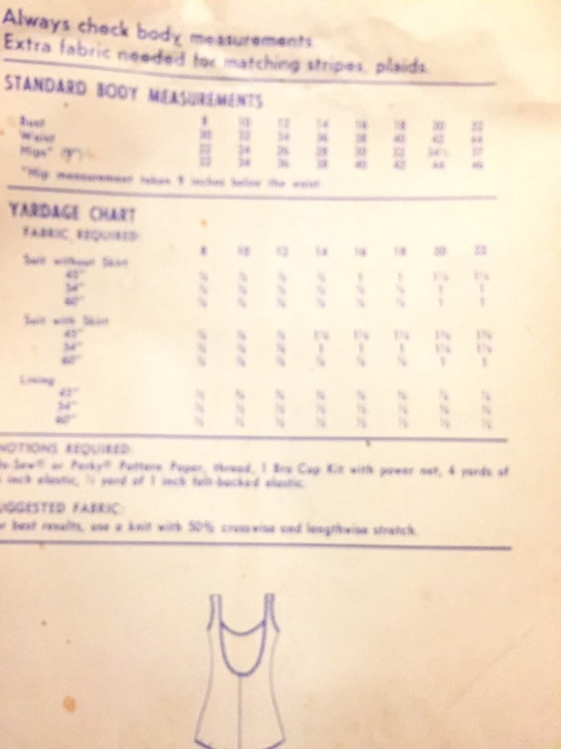 One Piece Swim Suit Sewing Pattern Stretch & Sew 1300 Etsy