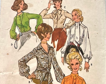 Misses' Blouse Sewing Pattern Butterick 4583 ..Bust 36 Inches..Complete Uncut...Sewing Pattern