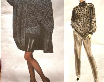 Misses' Cape, Top, Skirt, and Pants Sewing Pattern...Givenchy...Vogue 1973 Size 12-16 Bust 34-38 inches Complete Uncut FF