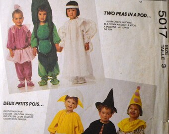 Children's Costumes Sewing Pattern Butterick 5017 Children's Costumes Size 3  Complete