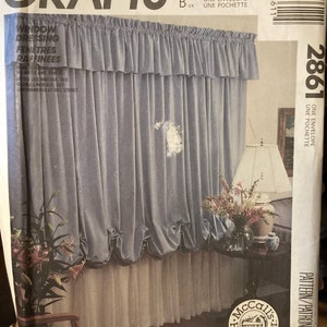 Window Essentials... Curtains and Drapes Sewing Pattern McCall's 2861 Crafts  Uncut Complete...Drapes...Panels