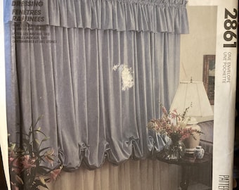 Window Essentials... Curtains and Drapes Sewing Pattern McCall's 2861 Crafts  Uncut Complete...Drapes...Panels