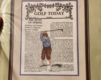 Golf Today Counted Cross Stitch Kit....Candamar Designs..12" x 16".... Complete Kit to Stitch...Gift to Make