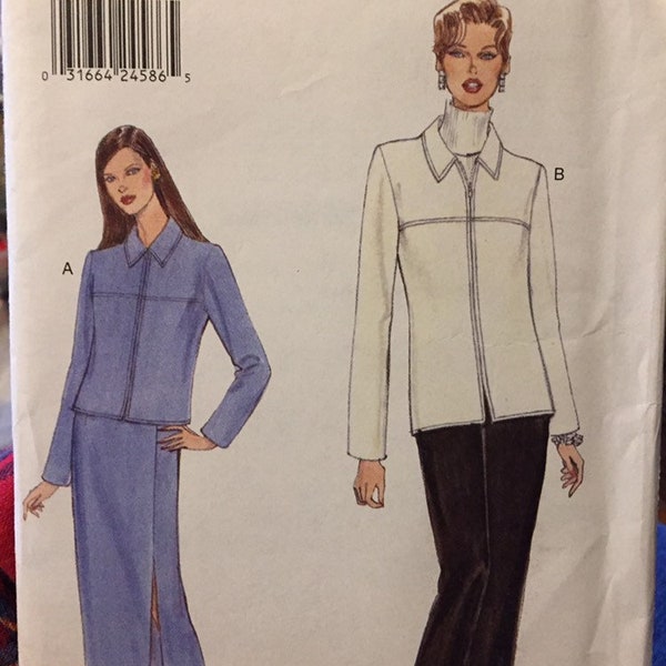 Misses' Jacket, Skirt, and Pants Sewing Pattern Very Easy Vogue 9574    Bust 42-46 inches Uncut Complete... Easy to Sew