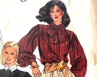 Misses' Blouses Sewing Pattern Vogue’s Basic Design 1082 Size 18  Bust 40 Inches Complete Uncut Factory Folded