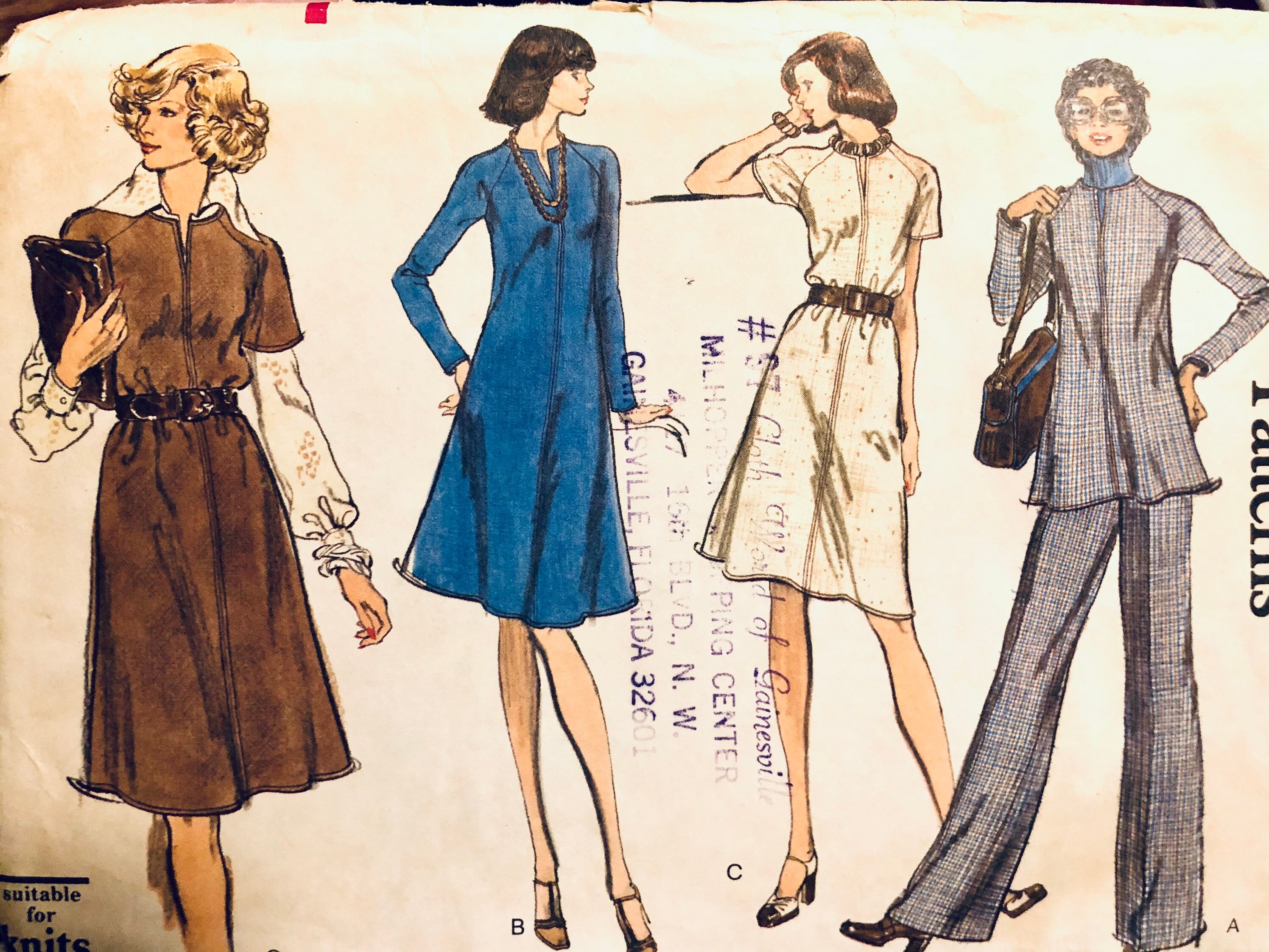 Misses' Dress Tunic and Pants Sewing 