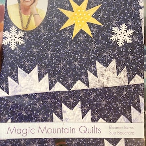 Quilt in a Day Magic Mountain Quilt Patterns...Eleanor Burns....Holiday Quilting Patterns....Gift for Quilter
