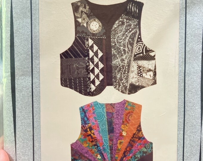 Mini Vest Pattern Vests Art Wear NI 102 Sewing Pattern Size Small-xl Bust 30-44 Inches ...