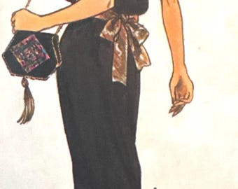 Misses' Dress Sewing Pattern Vogue 9469 Size 8-12  Bust 31-34 Inches Complete Uncut Factory Folded
