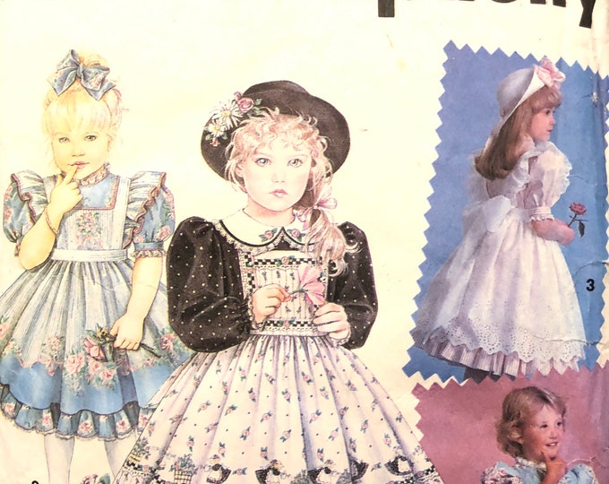 Girls' Daisy Kingdom Dress and Pinafore Sewing Pattern Etsy