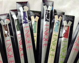 All Purpose Zippers 20 -22 inch In Package NIP Metal and Nylon Choice of colors
