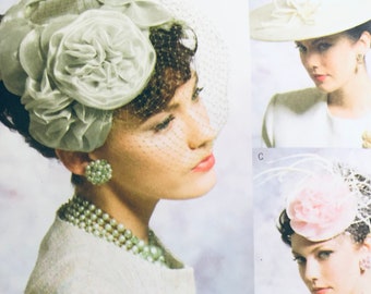 Misses' Vintage Hats Sewing Pattern Vogue  8052....Five Designs....1950's Designs    Complete
