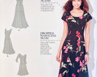 Misses' Dresses Sewing Pattern..Simplicity 0506..Amazing Fit....Misses' size 10-18 Bust 32 to 40 Inches Uncut Complete