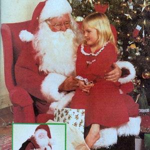 Santa Claus Costume Sewing Pattern McCall's  8992  Doll Bag Size 34-36 Uncut Complete FF