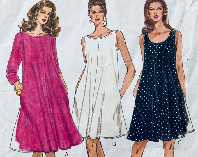 Misses Dress Sewing Pattern Vintage Vogue 9212 Size 18 Bust - Etsy