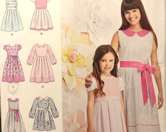 Children's Modest Dresses Sewing Pattern Simplicity 1211    Size 3-4-5-6 chest 22-25 inches UNCUT  COMPLETE
