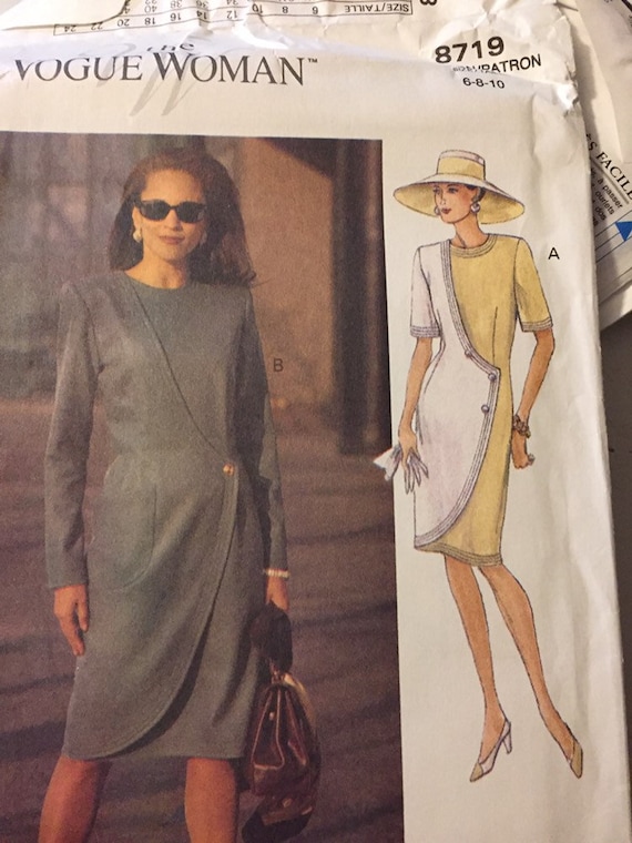 Vogue Woman Dresses Sewing Pattern Misses' size 6-10 OR | Etsy
