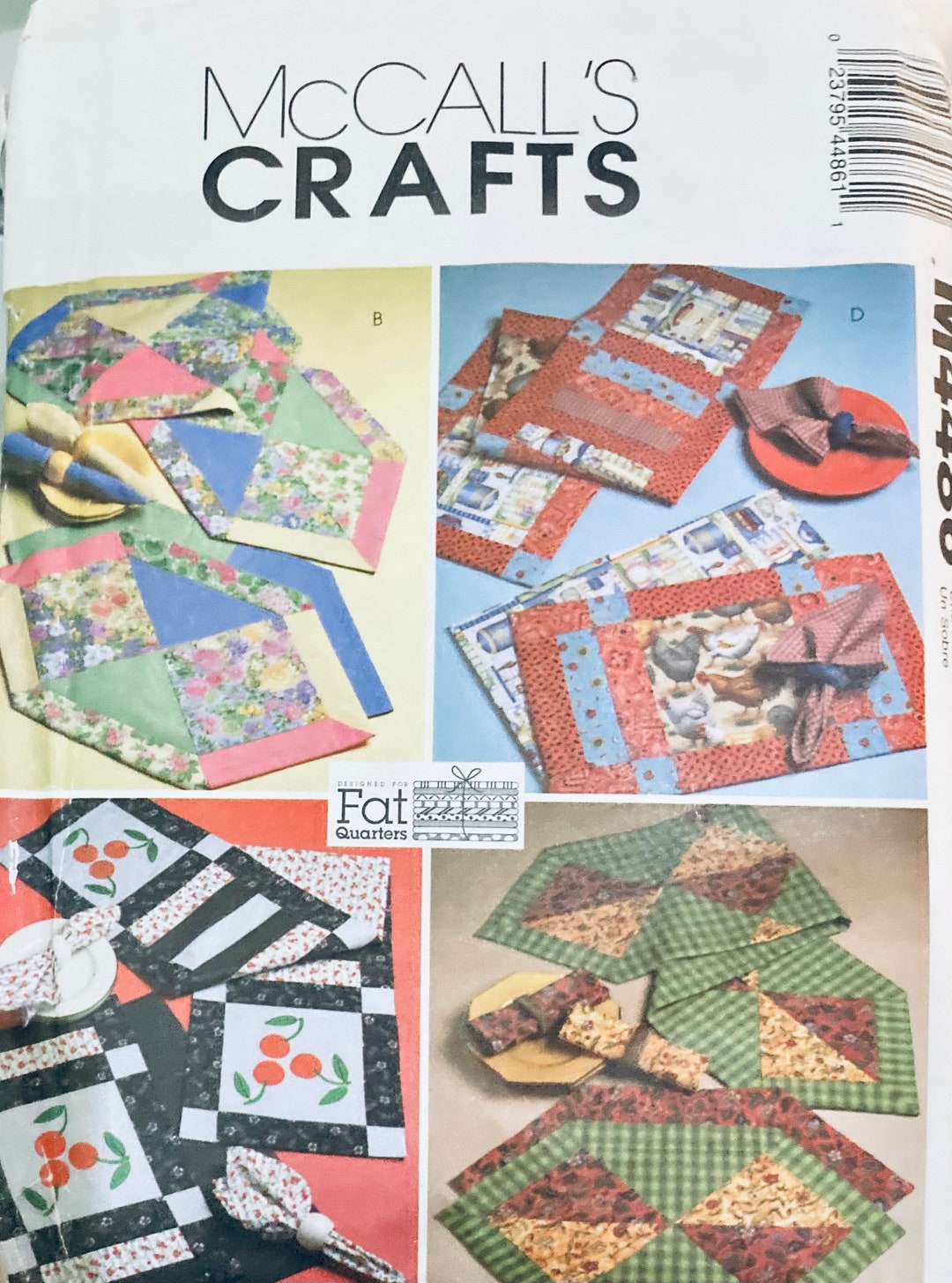Fat Quarters Runners, Placemats and Napkins Sewing Pattern Mccall's