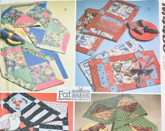Fat Quarters Runners, Placemats and Napkins Sewing Pattern McCall's Crafts 4486...... All sizes   Complete