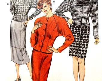 Misses' Skirts and Top Sewing Pattern...Kwik Sew 1536....Size 6-12  Bust 32-37 inches Uncut Complete