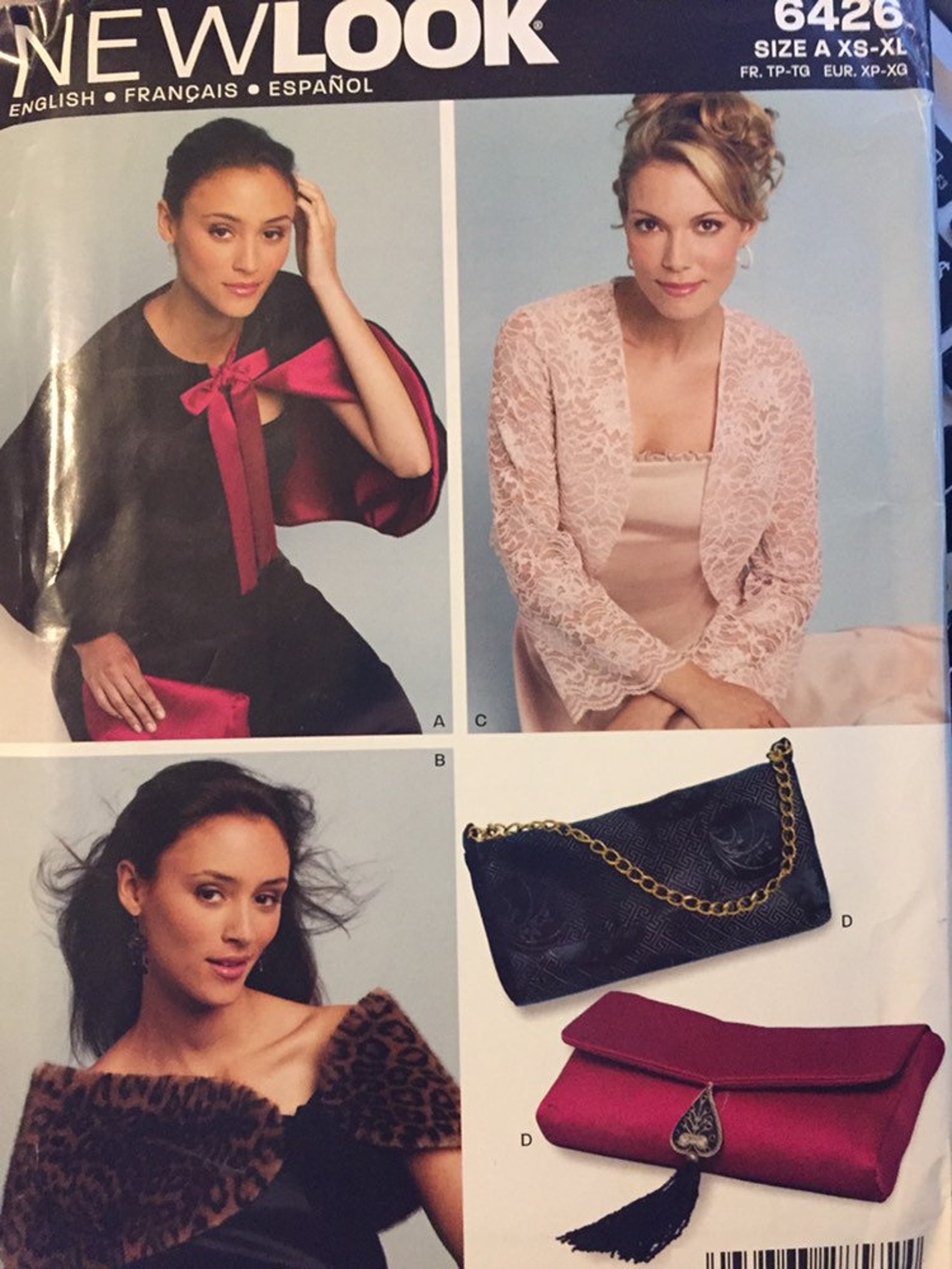 Evening Wear Accessories Sewing Pattern New Look 6426 Stole Etsy