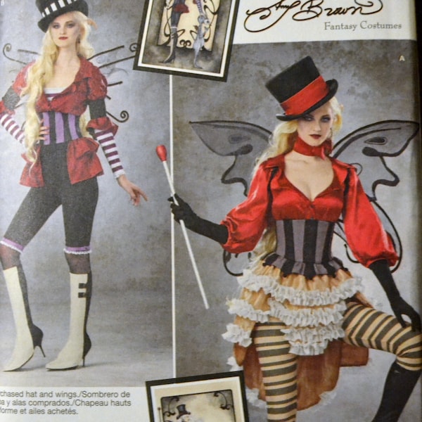 Costume Sewing Pattern Simplicity 1301 Misses' Victorian Circus Bust 30-36 inches Uncut Complete