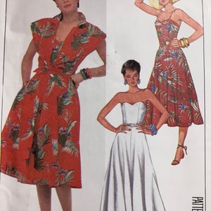Misses' Dress and Cover-up Sewing Pattern McCall's 9614 Size 6 Bust 30.5 inches Complete image 2