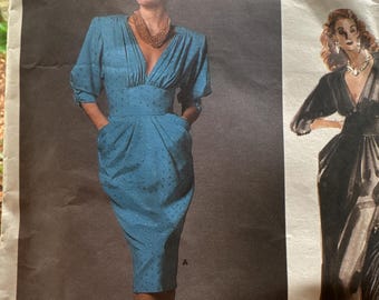 Misses' Dress Sewing Pattern Vogue Paris Original 1866 Size 16  Bust 38 Inches Complete Uncut Factory Folded Nina Ricci Designer