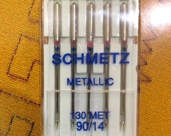 Schmetz Metallic Sewing Machine Needles....Schmetz Metallic....Choice of Size....New in Package