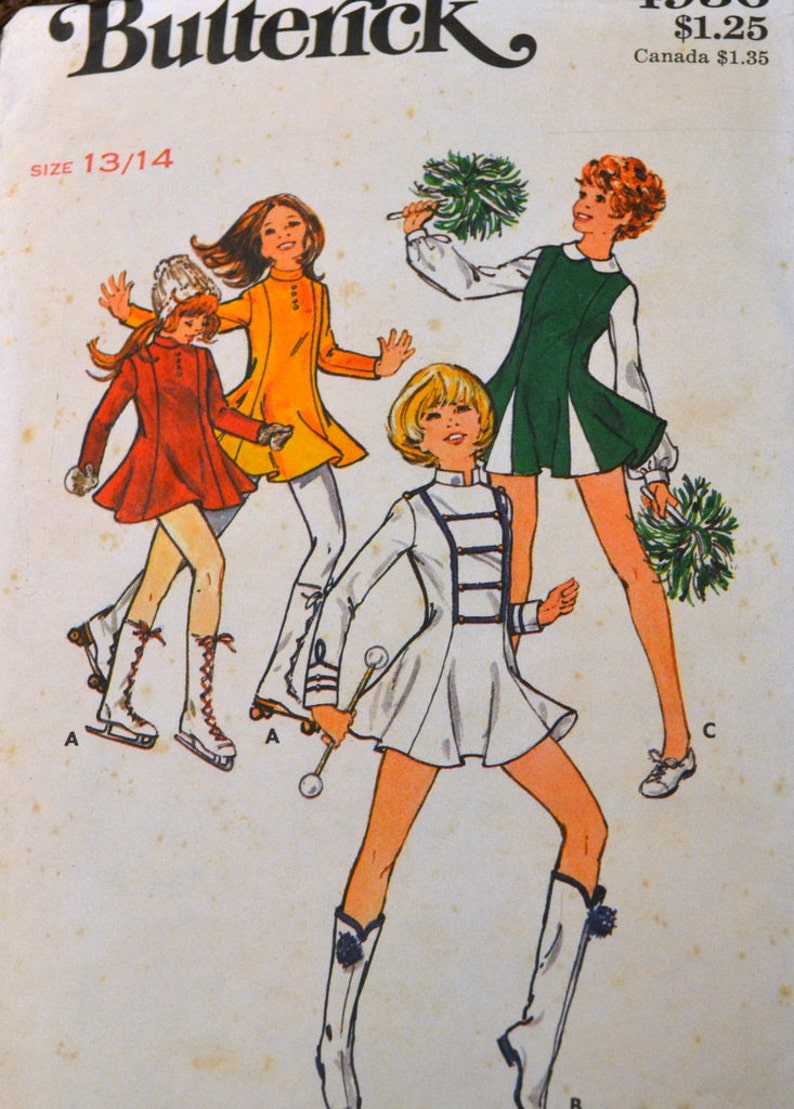 Teen's Cheerleader Costume Sewing Pattern...Butterick Etsy