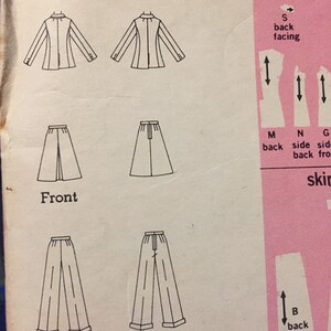 Misses' Jacket Pants and Skirt Sewing Pattern Simplicity - Etsy